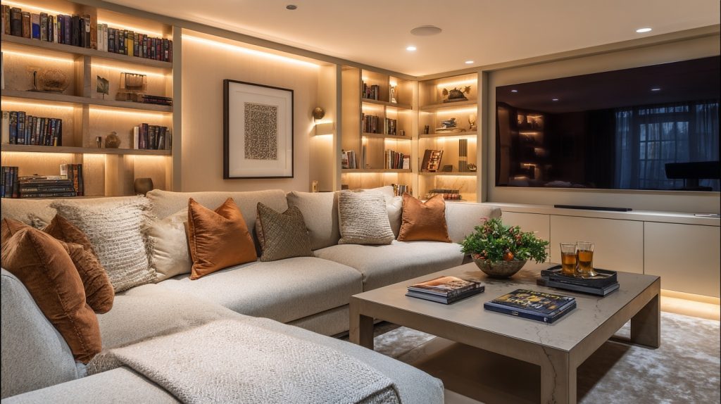 Media room installation by Synova AV